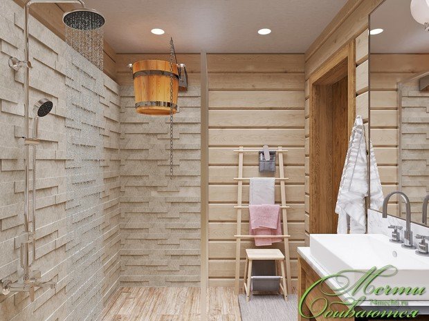 Фото из портфолио Баня как территория отдыха – фотографии дизайна интерьеров на INMYROOM