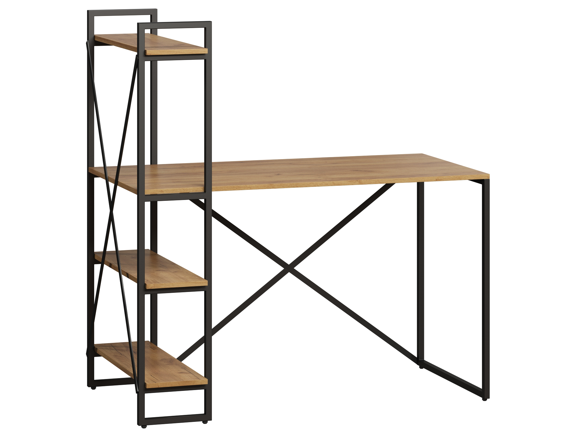 Стол письменный Мальборк Практик-Л цвета Дуб Золотой