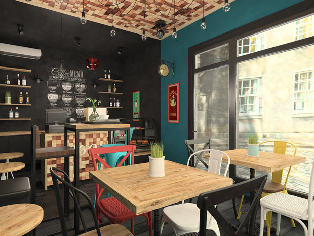 Фото из портфолио Кофейня "Зацепи кофе" – фотографии дизайна интерьеров на INMYROOM