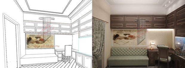 Фото из портфолио Эскиз-визуализация. – фотографии дизайна интерьеров на InMyRoom.ru
