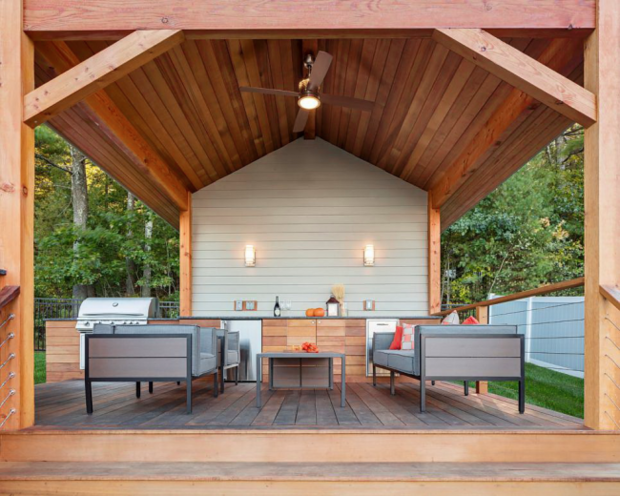 Фотография: Терраса в стиле Современный, Эко, Советы, Leroy Merlin, Village Club, Эд Серебренников, мангал, как сделать зону барбекю – фото на INMYROOM