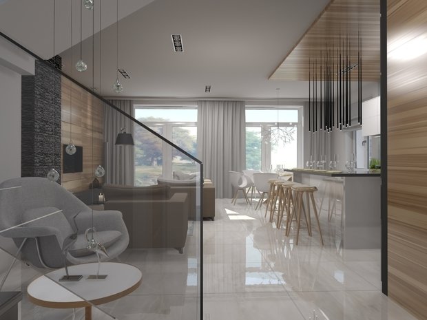 Фото из портфолио Современный дом в поселке "Европа" – фотографии дизайна интерьеров на INMYROOM