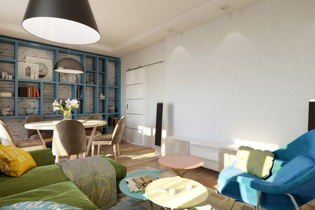 Фото из портфолио Дизайн гостиной Опалиха  – фотографии дизайна интерьеров на INMYROOM