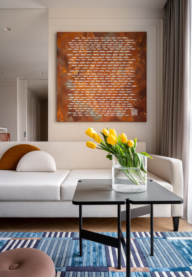 Фотография: Гостиная в стиле Современный, Малогабаритная квартира, Квартира, Проект дня, Минск, 1 комната, до 40 метров – фото на INMYROOM