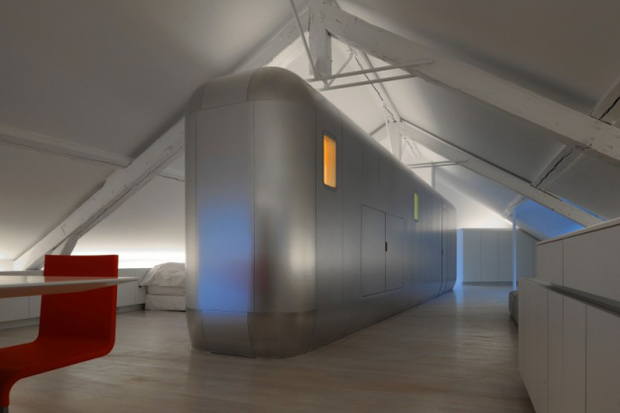 Фотография: Прихожая в стиле Современный, Хай-тек, Лофт, Квартира, Дома и квартиры, Футуризм – фото на INMYROOM