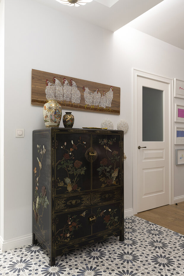 Фотография: Прихожая в стиле Восточный, Эклектика, Квартира, Проект дня, Москва, 3 комнаты, Более 90 метров, современные интерьеры – фото на INMYROOM