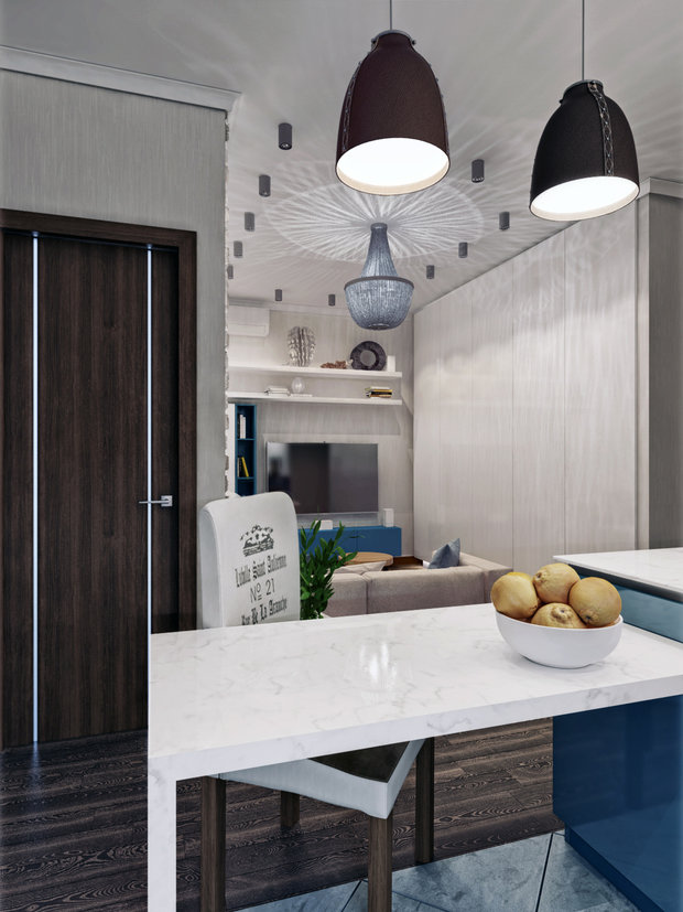 Фото из портфолио Квартира в г.Москве, 50 кв.м. – фотографии дизайна интерьеров на INMYROOM