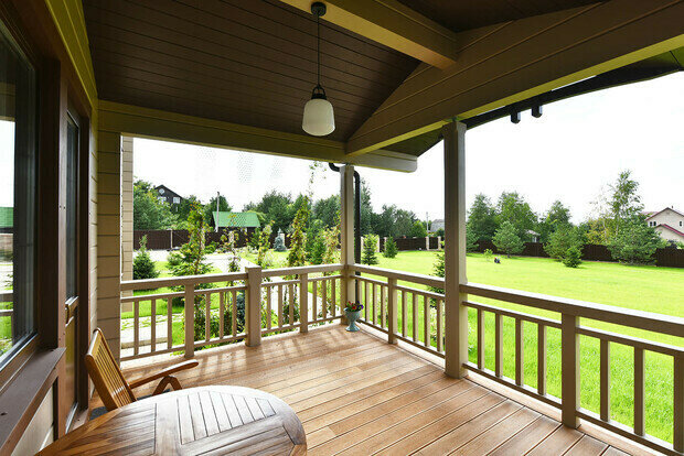 Фотография: Терраса в стиле Прованс и Кантри, Скандинавский, Дом, Проект недели, Дом и дача, Московская область, 4 и больше, Более 90 метров, Палекс – фото на INMYROOM