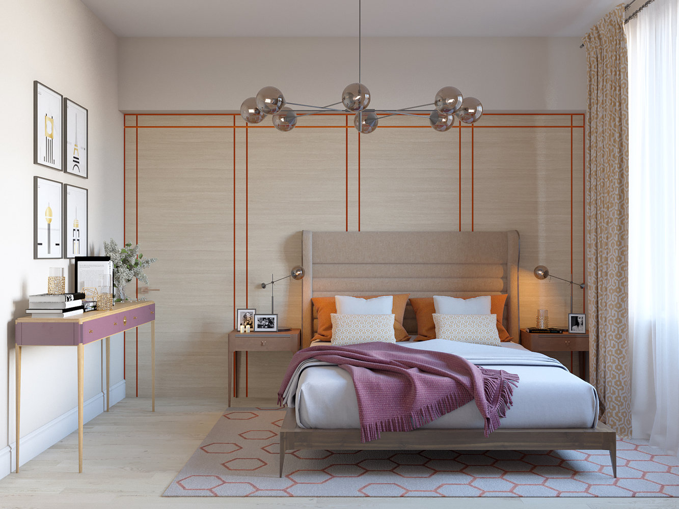 Фотография: Спальня в стиле Современный, Квартира, Проект дня, Москва, Студия 3.14, Сталинка, 3 комнаты, 60-90 метров, Марина Козлякова – фото на INMYROOM