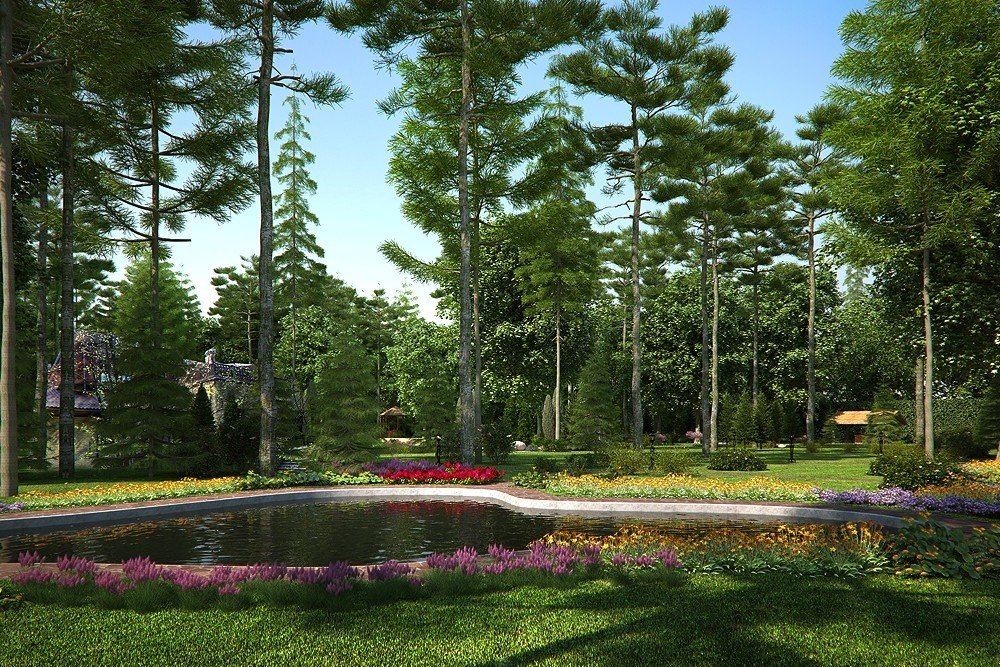 Фото из портфолио Ландшафт на участке загородного дома – фотографии дизайна интерьеров на INMYROOM Фото из портфолио Ландшафт на участке загородного дома – фотографии дизайна интерьеров на INMYROOM