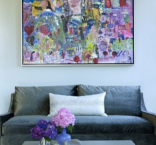 Фотография: Гостиная в стиле Современный, Декор интерьера, Дизайн интерьера, Цвет в интерьере, Серый – фото на INMYROOM