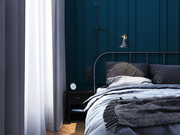 Фотография: Спальня в стиле Скандинавский, Современный, Квартира, Проект недели, Санкт-Петербург, Кирпичный дом, 3 комнаты, 40-60 метров, Bobo.space – фото на INMYROOM