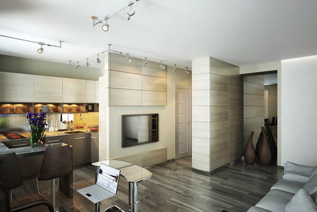 Фото из портфолио Современная квартира для Алексея Маматова – фотографии дизайна интерьеров на INMYROOM