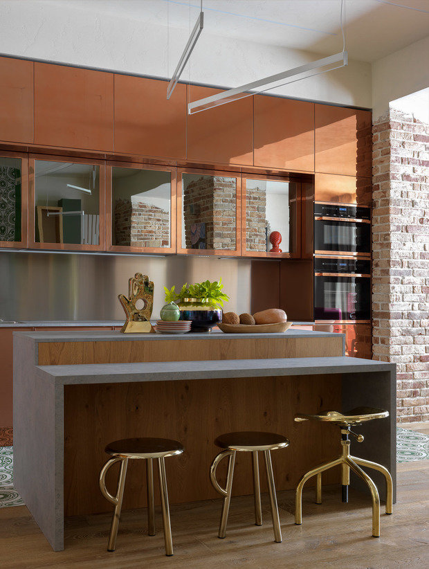 Фотография: Кухня и столовая в стиле Эклектика, Дом, Проект недели, Дом и дача, Московская область, Кирпичный дом, Дарья Василькова, 4 и больше, Более 90 метров, Art Group – фото на INMYROOM