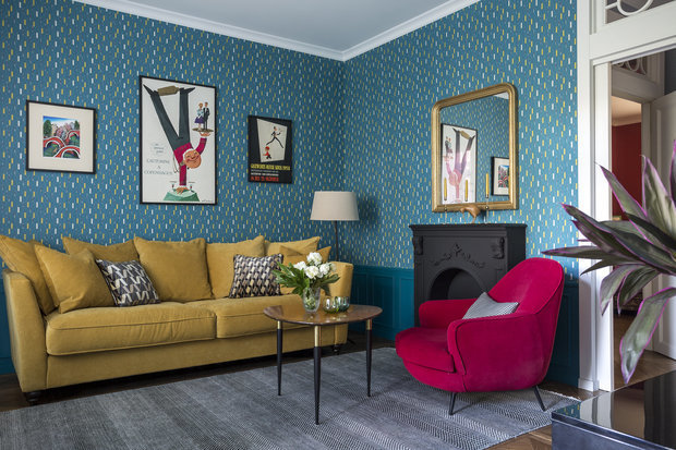 Фотография: Гостиная в стиле Скандинавский, Цвет в интерьере, Советы, цветовые сочетания, Гранд, Гранд Юг, цвет – фото на INMYROOM