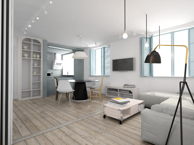 Фото из портфолио квартира в скандинавском стиле – фотографии дизайна интерьеров на INMYROOM