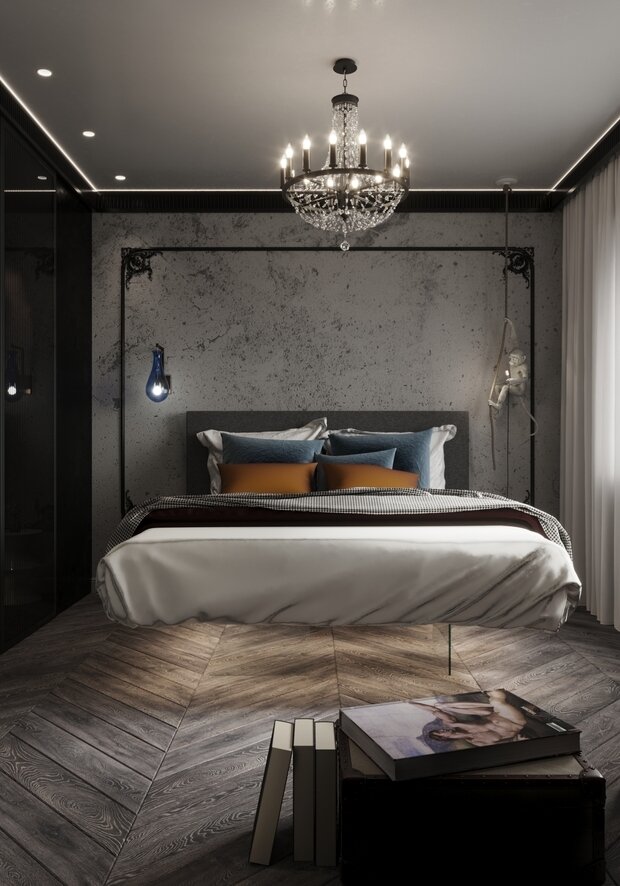 Фото из портфолио Спальня в стиле лофт – фотографии дизайна интерьеров на INMYROOM