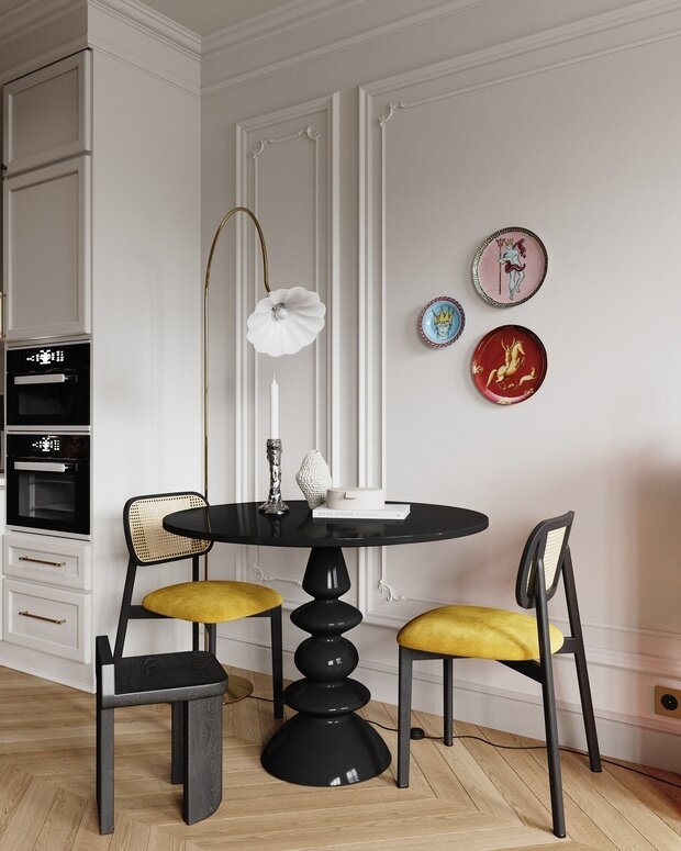 Фотография: Кухня и столовая в стиле Современный, Восточный, Эклектика, Малогабаритная квартира, Квартира, Студия, Проект недели, Москва, до 40 метров, Дейси Аушева – фото на INMYROOM