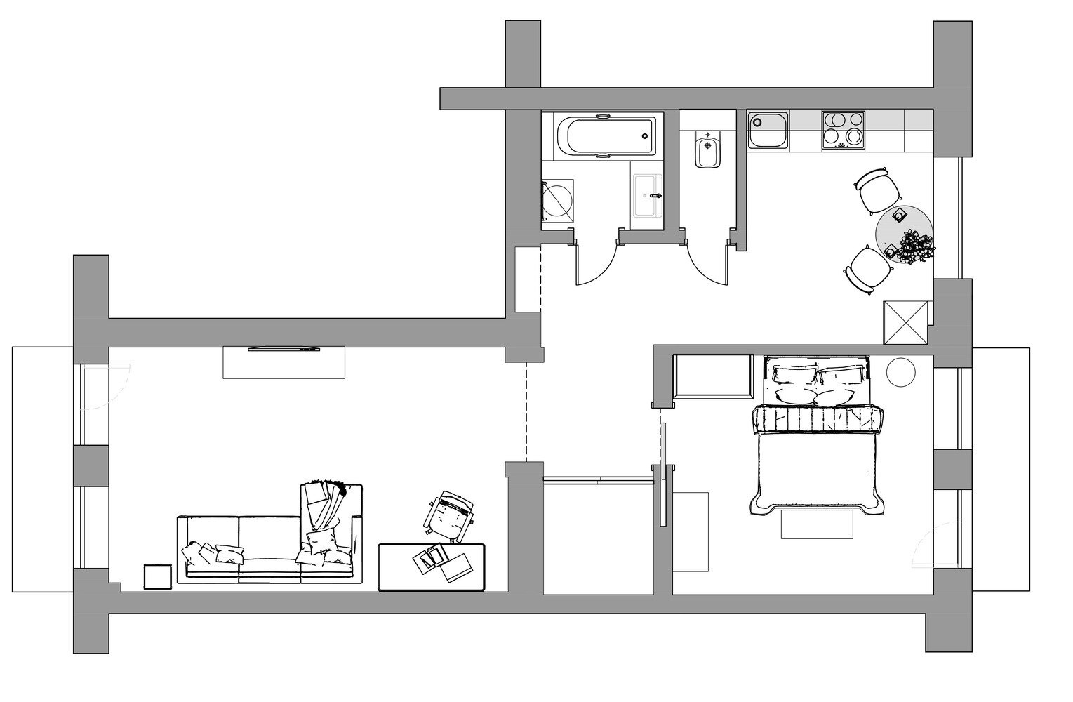 Фотография: Планировки в стиле , Прованс и Кантри, Квартира, Проект недели, Беларусь, Минск, 2 комнаты, 40-60 метров, Анастасия Яковлева – фото на INMYROOM Фотография: Планировки в стиле , Прованс и Кантри, Квартира, Проект недели, Беларусь, Минск, 2 комнаты, 40-60 метров, Анастасия Яковлева – фото на INMYROOM
