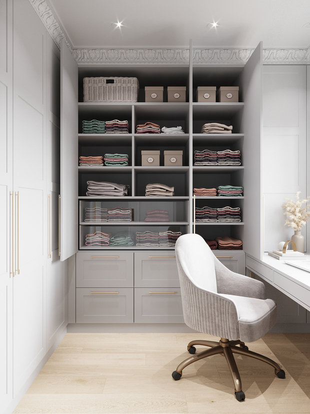 Фотография: Кабинет в стиле Современный, Квартира, Проект недели, Москва, 4 и больше, Более 90 метров, Елена Лебедева – фото на INMYROOM