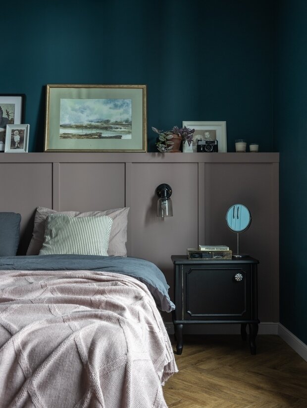 Фотография: Спальня в стиле Прованс и Кантри, Скандинавский, Эклектика, Винтажный, Квартира, Проект недели, Монолитный дом, 3 комнаты, 60-90 метров, Уфа, Надежда Токарева – фото на INMYROOM