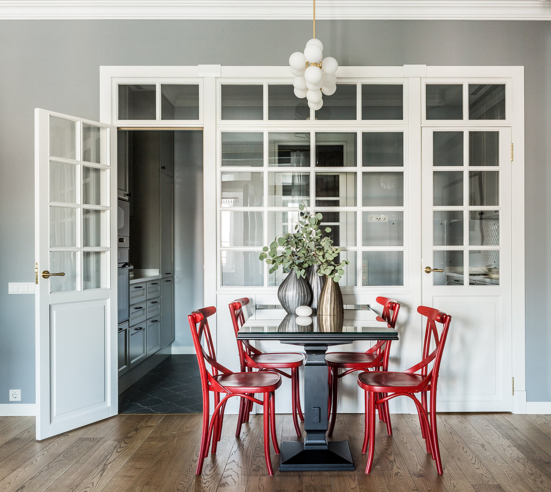 Фотография: Кухня и столовая в стиле Современный, Квартира, Проект дня, Москва, 4 и больше, Более 90 метров, Монолитно-кирпичный, Маша Файнберг – фото на INMYROOM Фотография: Кухня и столовая в стиле Современный, Квартира, Проект дня, Москва, 4 и больше, Более 90 метров, Монолитно-кирпичный, Маша Файнберг – фото на INMYROOM