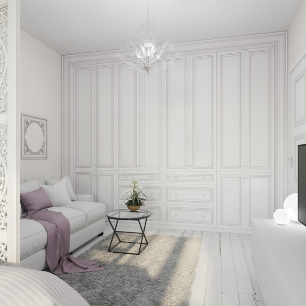 Фото из портфолио Пудра квартира 50 м2 Москва – фотографии дизайна интерьеров на INMYROOM