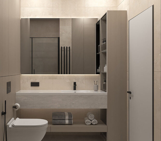 Фото из портфолио Проект 1кв.39 м2 – фотографии дизайна интерьеров на INMYROOM