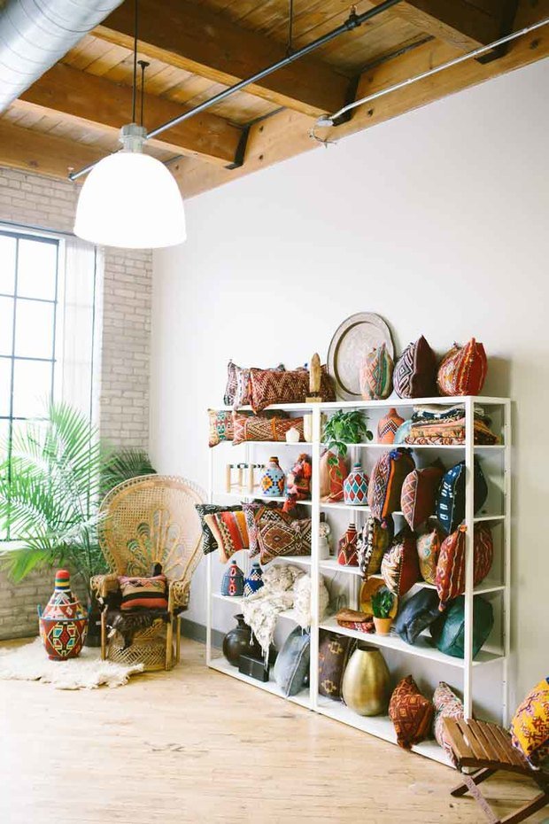 Фото из портфолио Богемный рай текстиля, полный вдохновения – фотографии дизайна интерьеров на INMYROOM