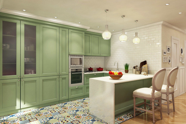 Фото из портфолио Двухэтажная квартира "Уютная Англия" – фотографии дизайна интерьеров на INMYROOM