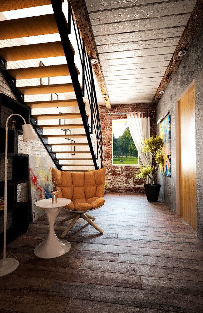 Фотография: Прихожая в стиле Лофт, Квартира, Дом, Дома и квартиры, Проект недели – фото на INMYROOM