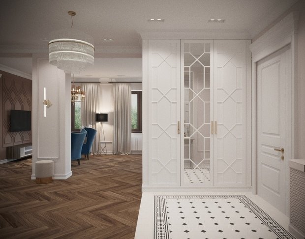 Фото из портфолио Интерьер дома в неоклассическом стиле – фотографии дизайна интерьеров на INMYROOM