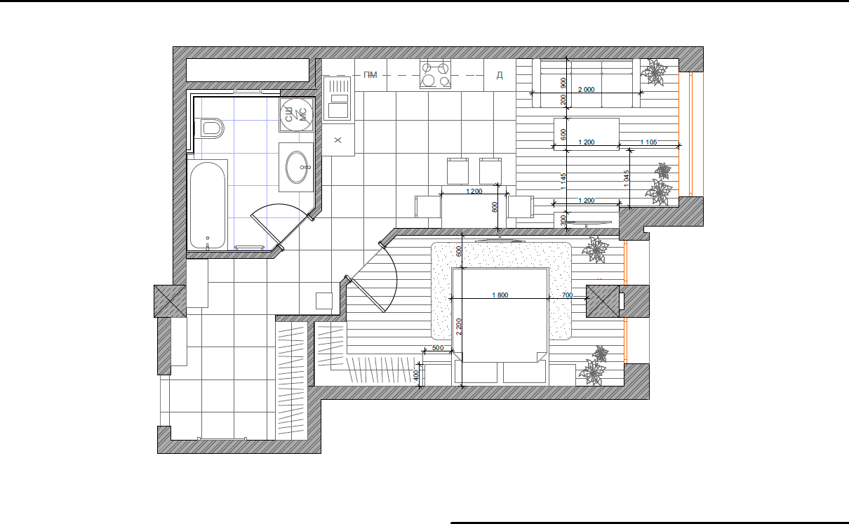 План с расстановкой мебели План с расстановкой мебели