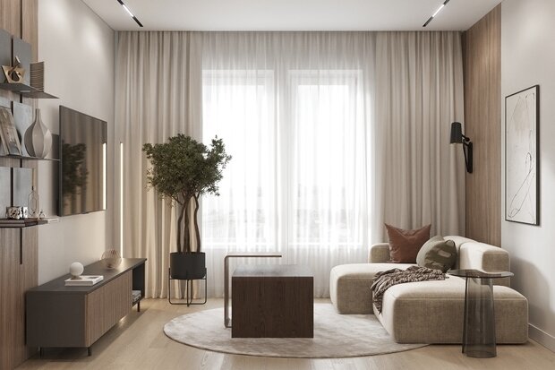 Фото из портфолио Квартира для пары – фотографии дизайна интерьеров на INMYROOM
