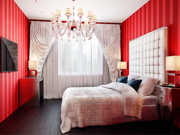 Фото из портфолио Квартира в красных тонах – фотографии дизайна интерьеров на INMYROOM
