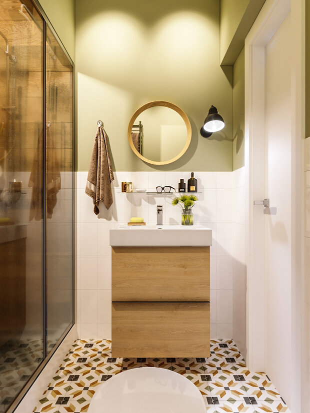 Фотография: Ванная в стиле Современный, Квартира, Проект недели, Москва, 3 комнаты, Более 90 метров, Наталия Васильева – фото на INMYROOM