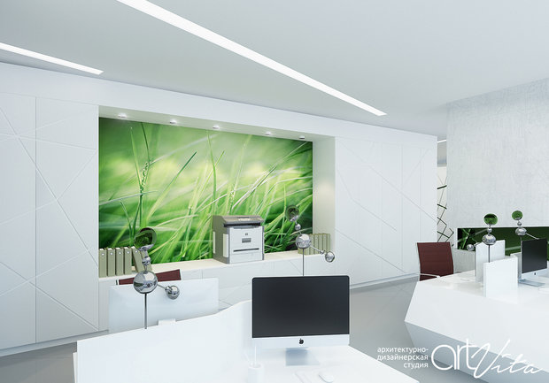 Фото из портфолио Офисное пространство "open space" – фотографии дизайна интерьеров на InMyRoom.ru