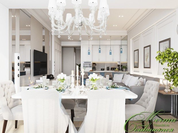 Фото из портфолио Гостиная в стиле лёгкой классики – фотографии дизайна интерьеров на INMYROOM