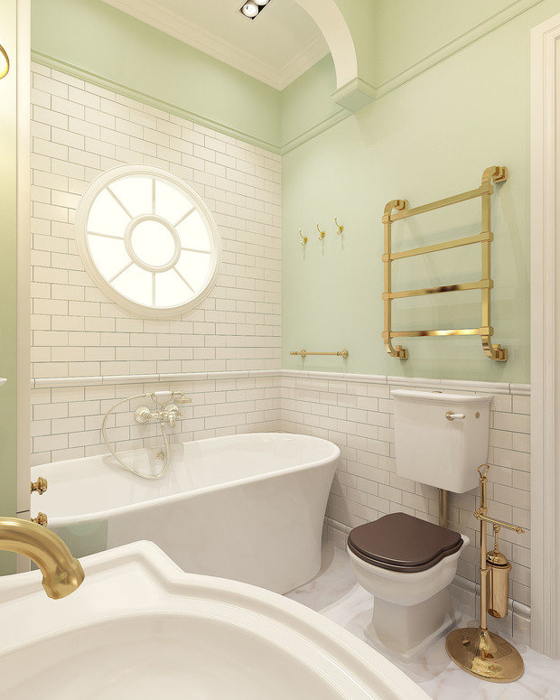 Фото из портфолио "Нескучная классика". Квартира для мамы и дочки. – фотографии дизайна интерьеров на INMYROOM