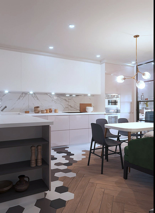 Фото из портфолио Дизайн квартиры Idel Tower – фотографии дизайна интерьеров на INMYROOM