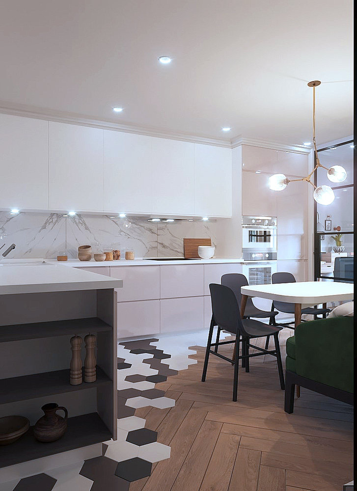 Фото из портфолио Дизайн квартиры Idel Tower – фотографии дизайна интерьеров на INMYROOM Фото из портфолио Дизайн квартиры Idel Tower – фотографии дизайна интерьеров на INMYROOM