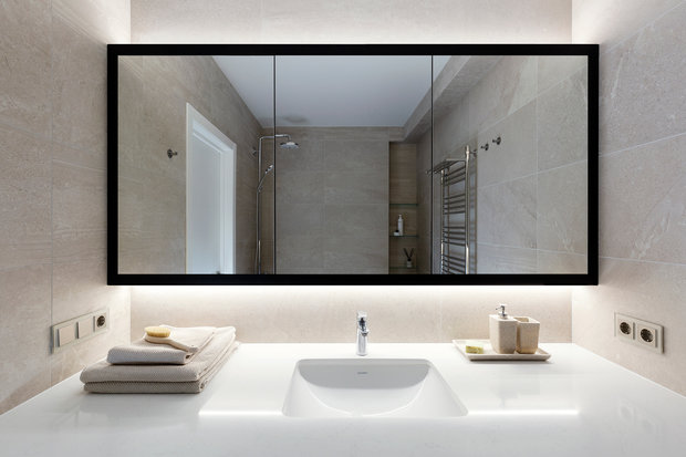 Фотография: Ванная в стиле Минимализм, Квартира, Проект недели, Минск, 3 комнаты, Более 90 метров, Татьяна Манцевич – фото на INMYROOM