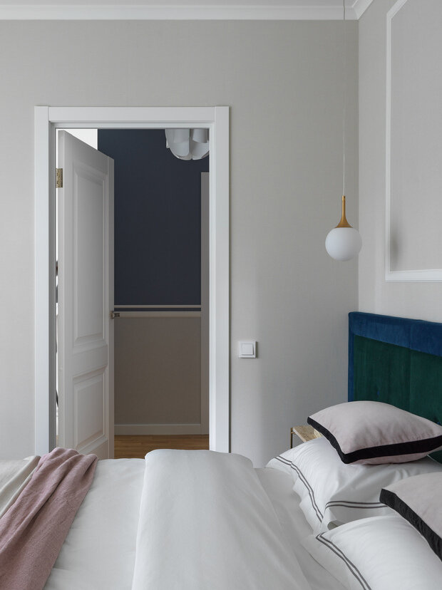 Фотография: Спальня в стиле Современный, Эклектика, Скандинавский, Квартира, Проект дня, 2 комнаты, 40-60 метров, Влада Стеблина – фото на INMYROOM