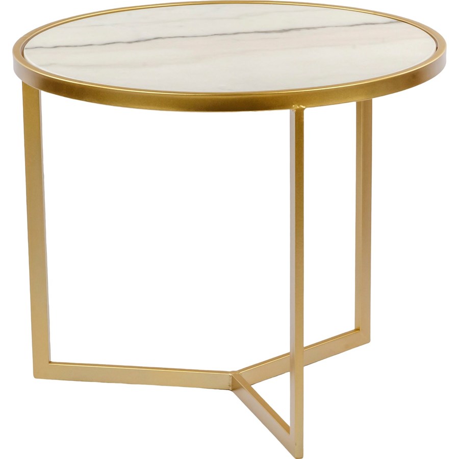 Столик журнальный с белым мрамором