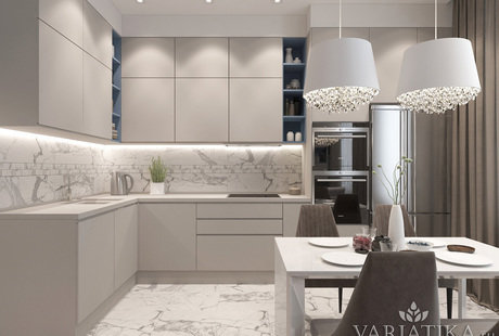 Дизайн квартиры в ЖК "Невский" - 72,5 м²