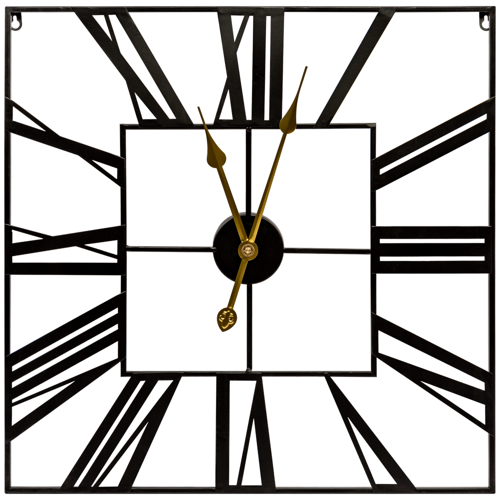 Часы настенные Гарри черного цвета