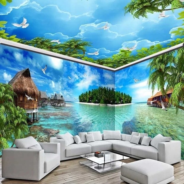 Фото из портфолио Средиземноморские 3d обои – фотографии дизайна интерьеров на INMYROOM
