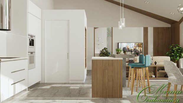 Фото из портфолио Свободный и уютный интерьер гостиной – фотографии дизайна интерьеров на INMYROOM