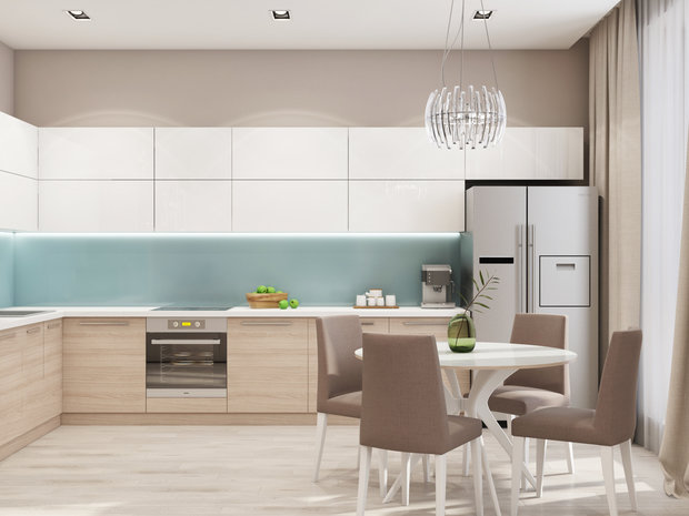 Фото из портфолио Кухня-гостиная ЖК Бавария – фотографии дизайна интерьеров на INMYROOM