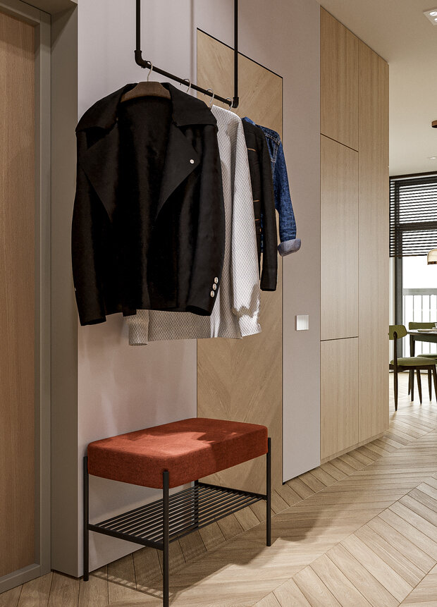 Фотография: Прихожая в стиле Современный, Квартира, Проект недели, Санкт-Петербург, 2 комнаты, 60-90 метров, Студия дизайна Максимаджи – фото на INMYROOM